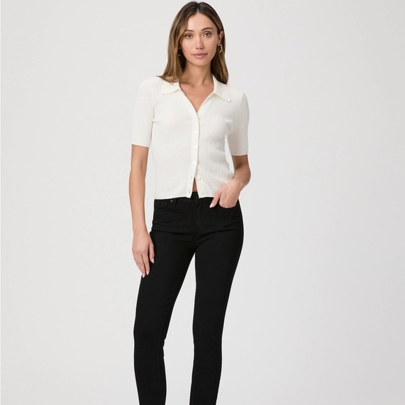 Paige NWT Verdugo Skinny Black Jean Size 33 - Picture 1 of 6